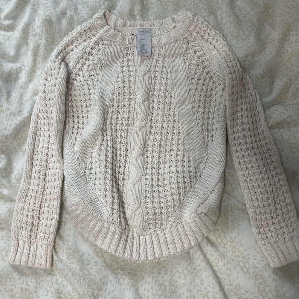 Tahari - Girls Size Small (7-8) - Cable Knit Sweater